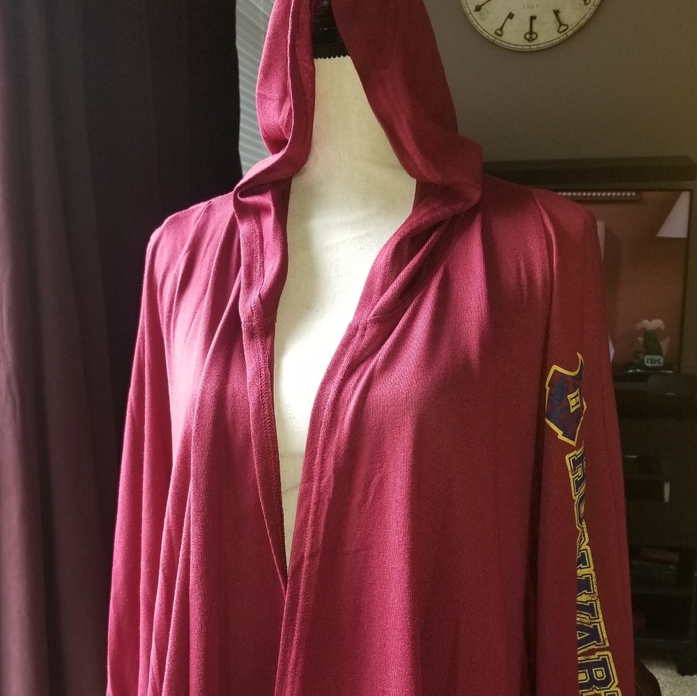 NWT Harry Potter Hogwarts Hooded Carnigan Sz XL